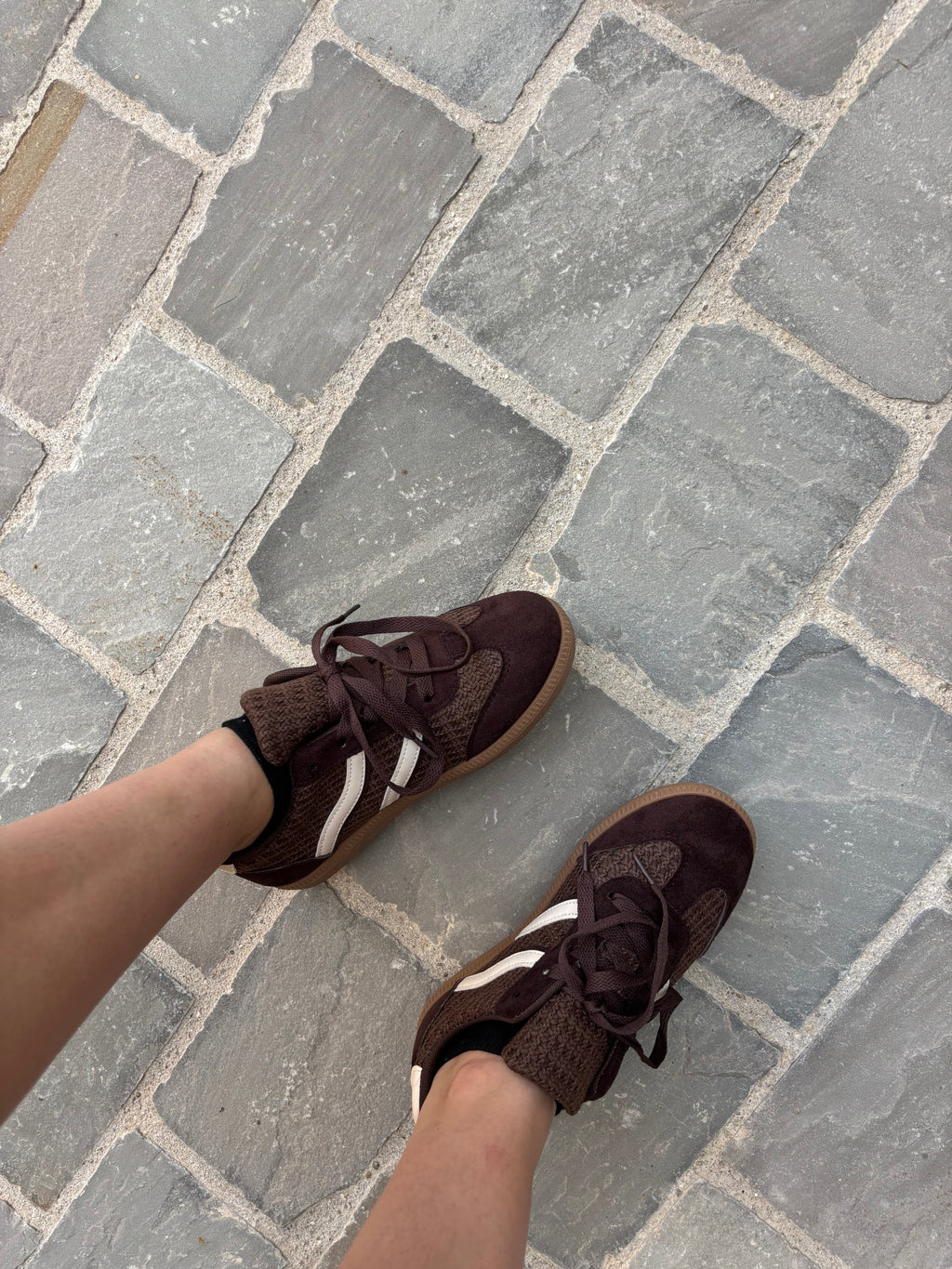 Sneakers vintage à bandes