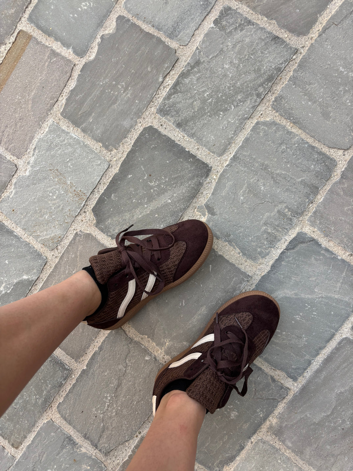 Sneakers vintage à bandes
